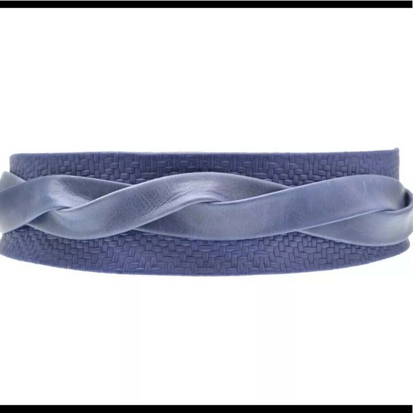 Anthropologie Accessories - Anthropologie | Ada Navy Weave Obi Wrap Belt NWOT
